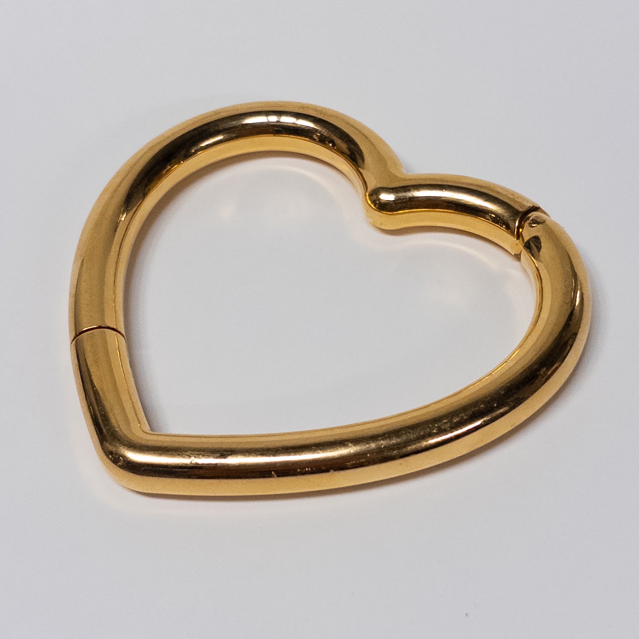 Balenciaga Heart Shaped Bangle Bracelet