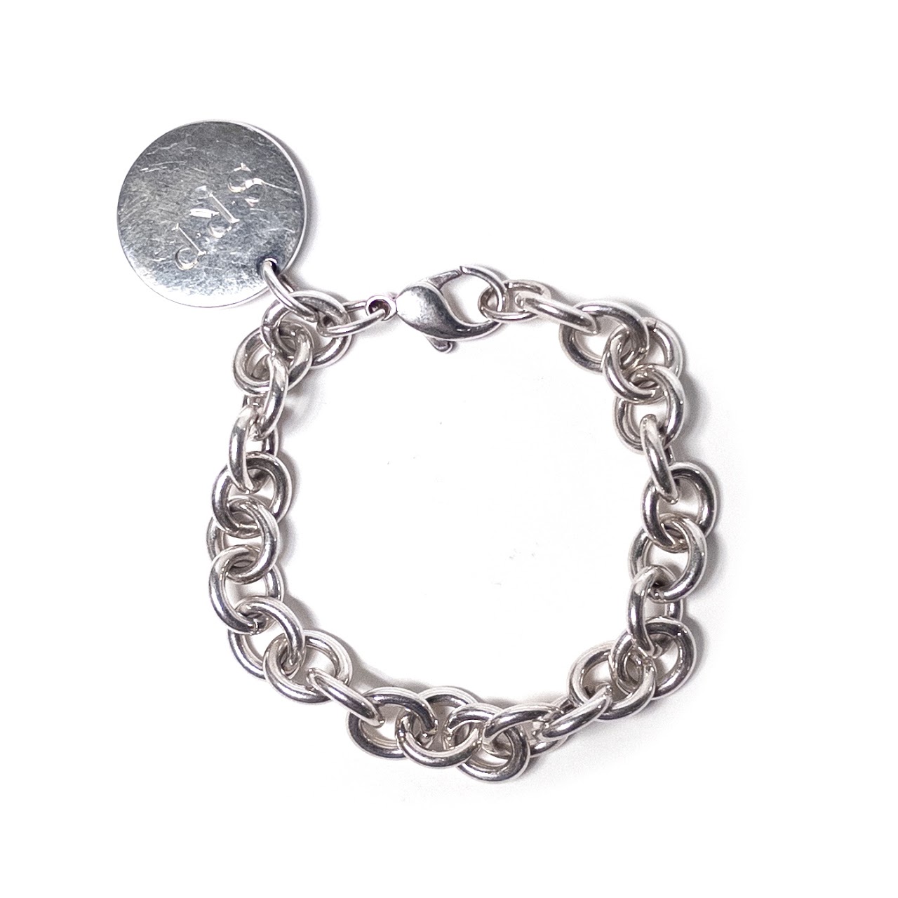 Tiffany & Co. Sterling Silver Round Charm Bracelet