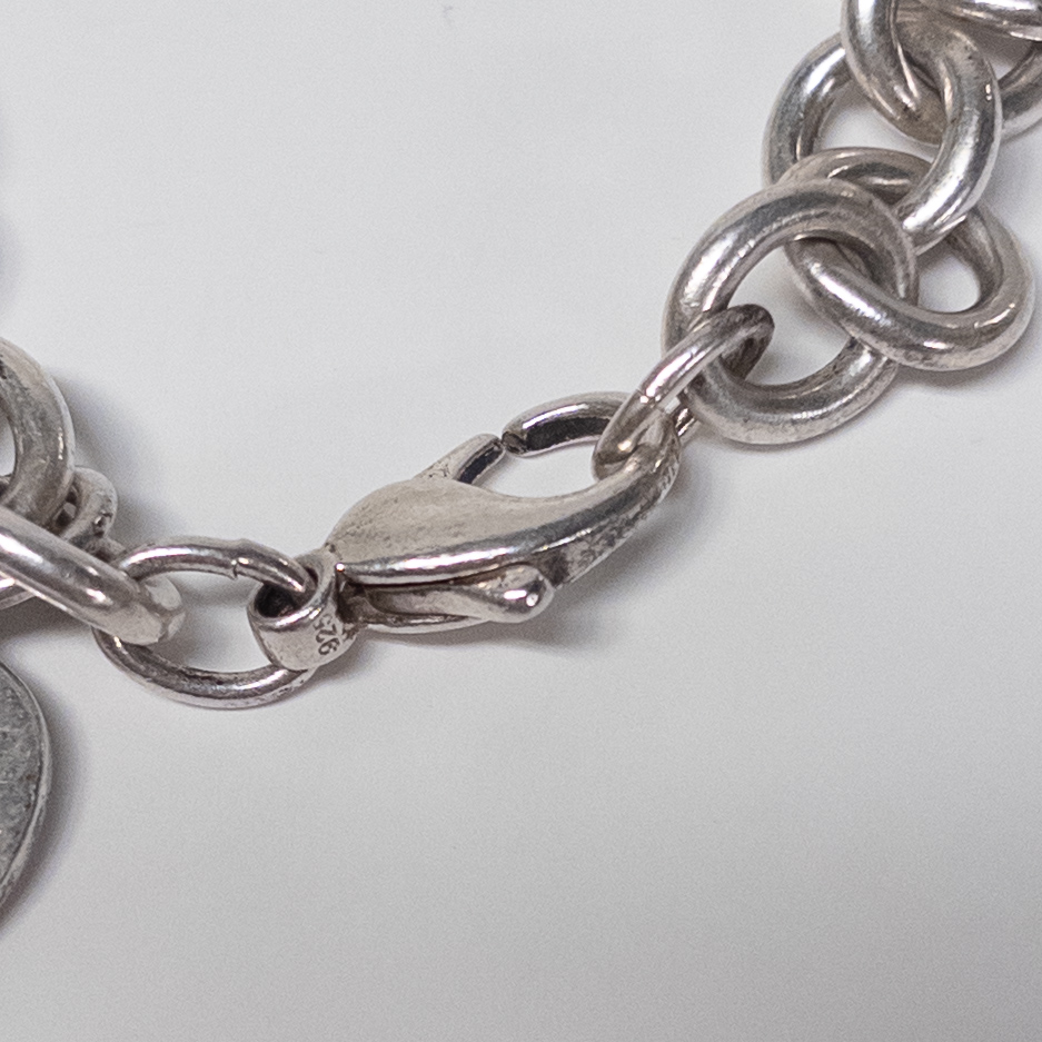 Tiffany & Co. Sterling Silver Heart Charm Bracelet