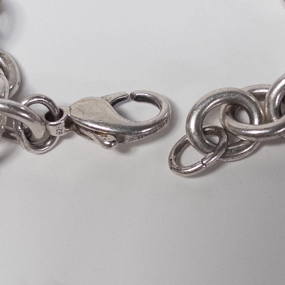 Tiffany & Co. Sterling Silver Heart Charm Bracelet