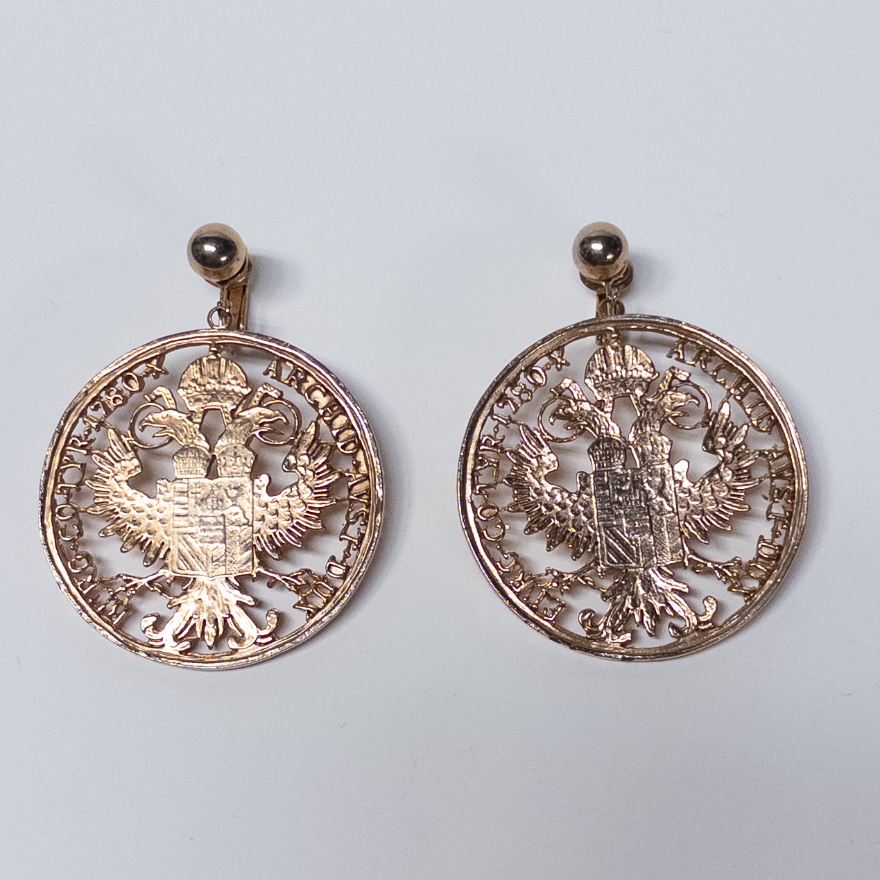 Hattie Carnegie Eagle Medallion Bracelet and Earring Suite