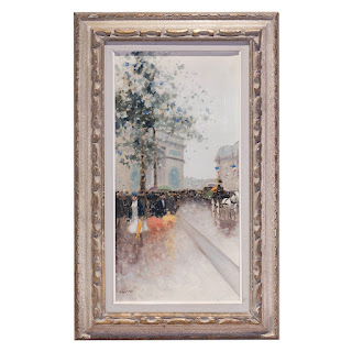 André Gisson Signed Parisian Streetscape Painting #2