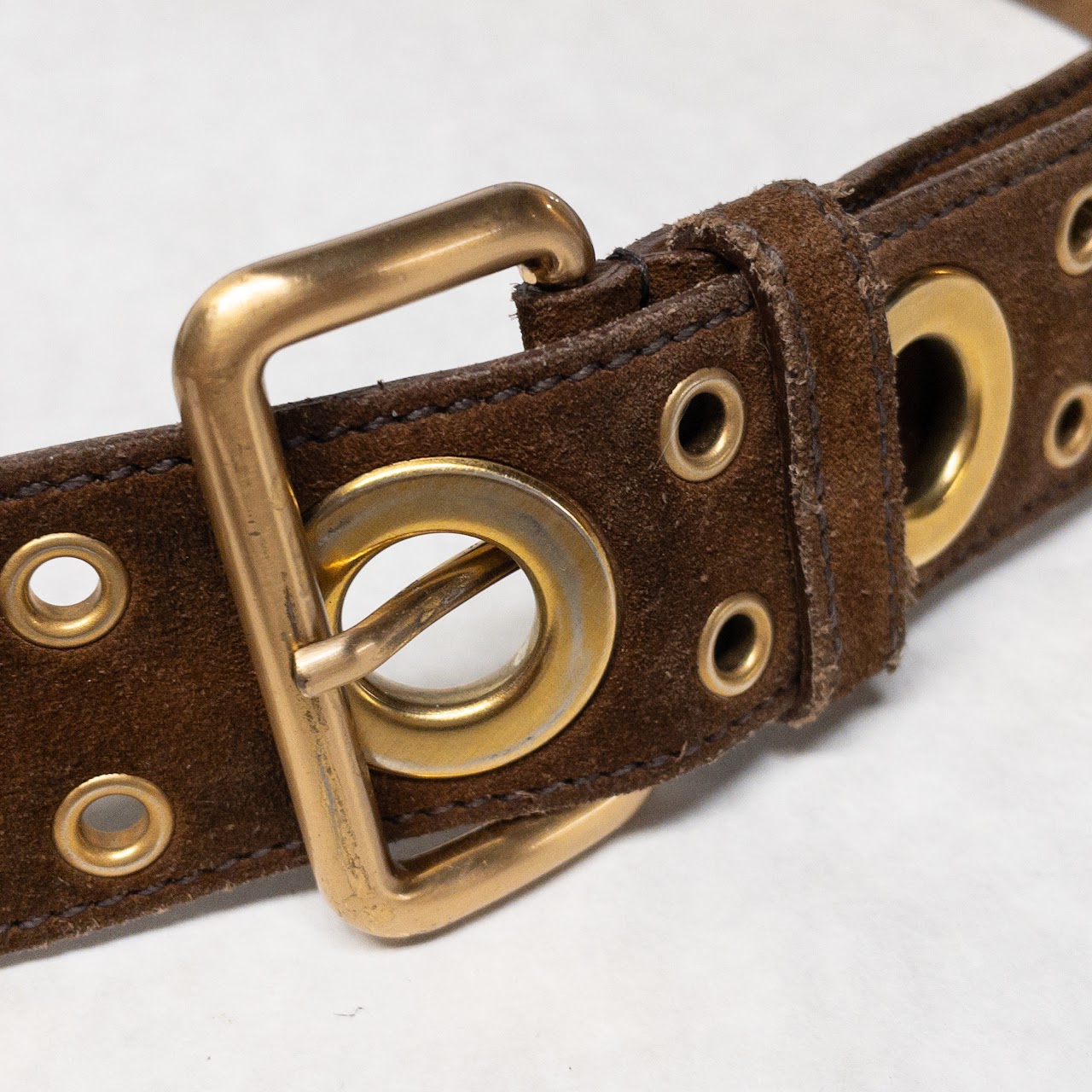 Prada Suede Leather Belt