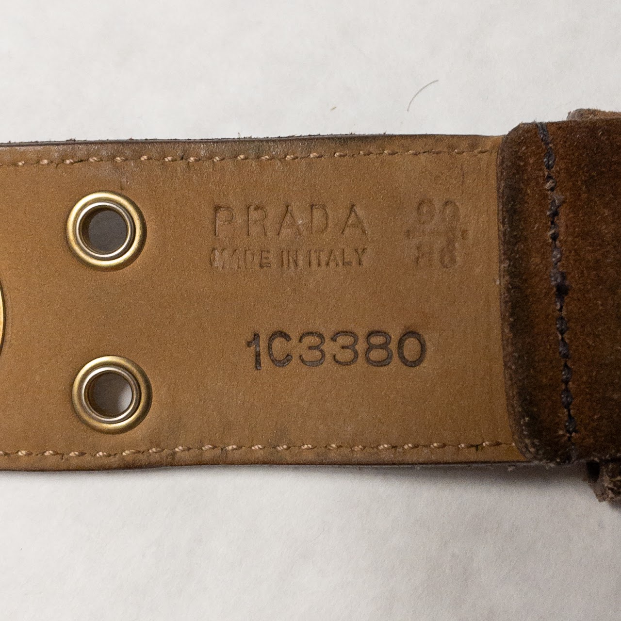 Prada Suede Leather Belt