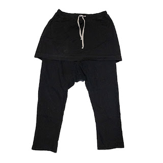 Rick Owens Drkshdw Skirted Drop Crotch Trousers