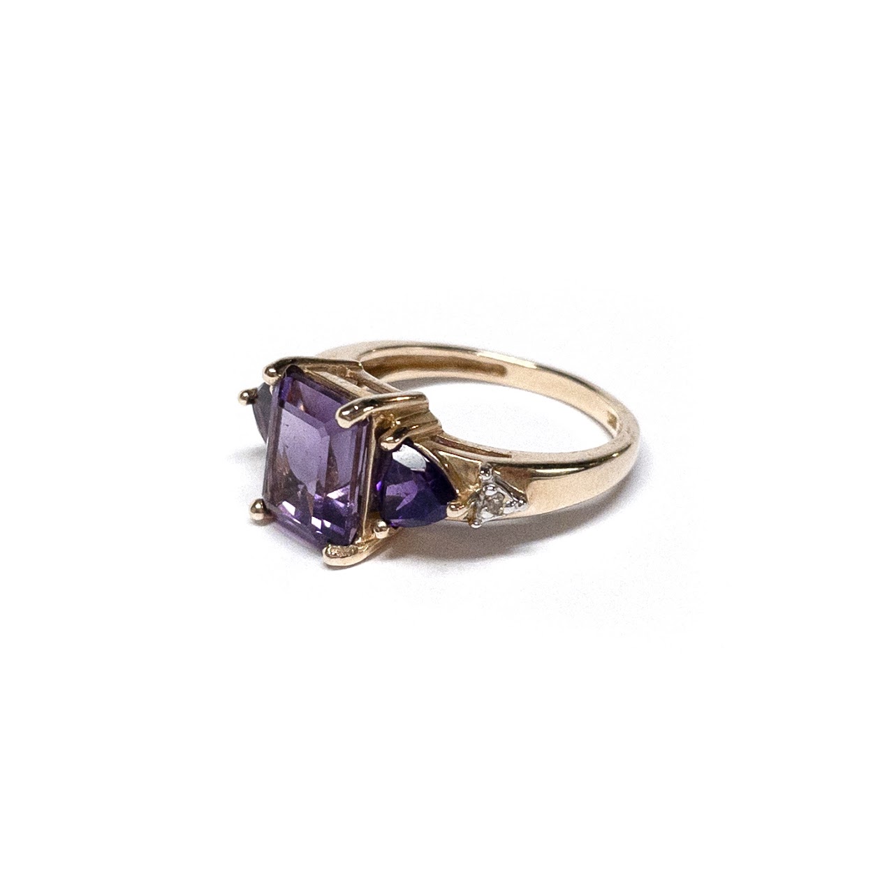 10K Gold & Amethyst Ring