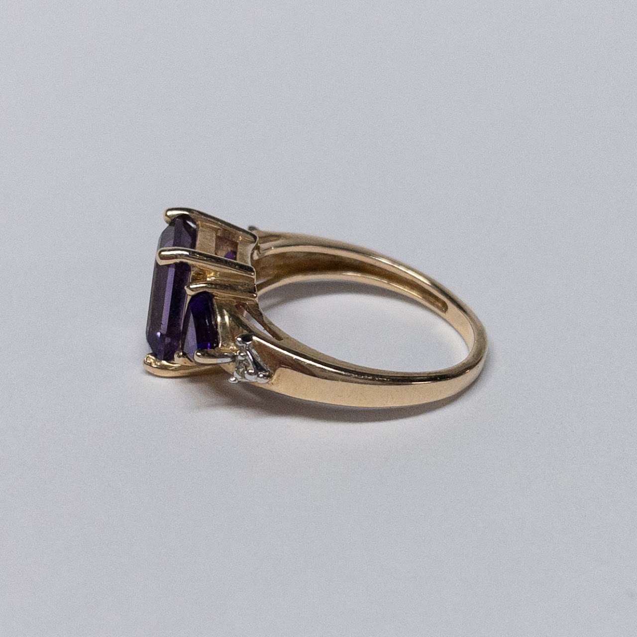 10K Gold & Amethyst Ring