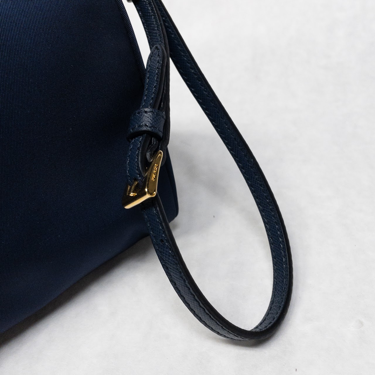 Prada Navy Blue Nylon Zippered Pouch