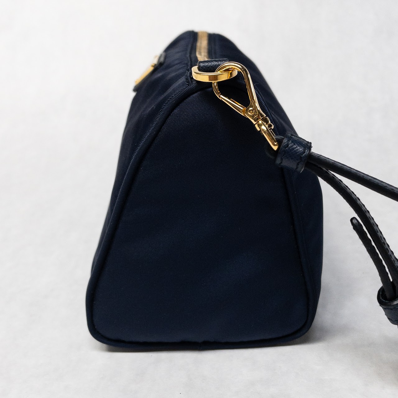 Prada Navy Blue Nylon Zippered Pouch