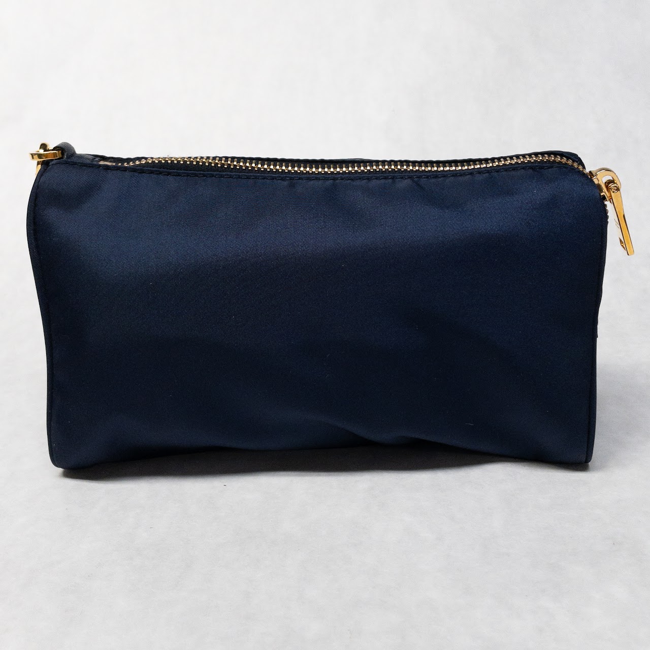 Prada Navy Blue Nylon Zippered Pouch