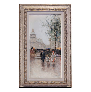 André Gisson Signed Parisian Streetscape Painting #1