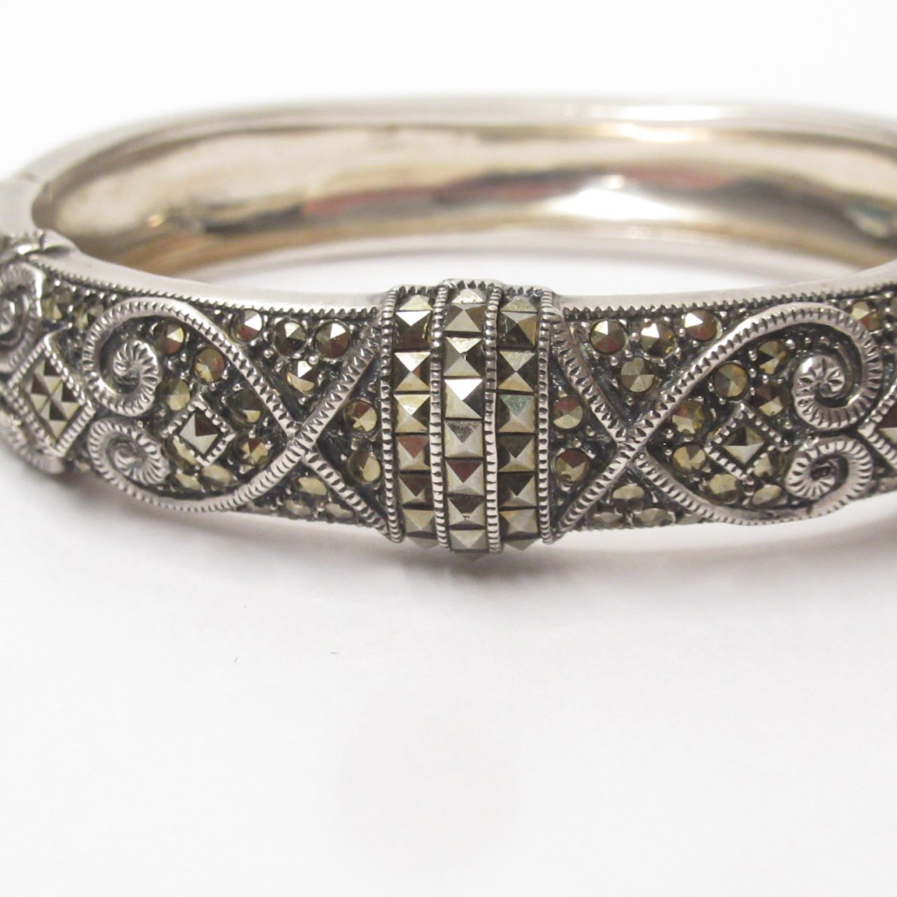 Judith Jack Sterling Silver & Marcasite Bangle