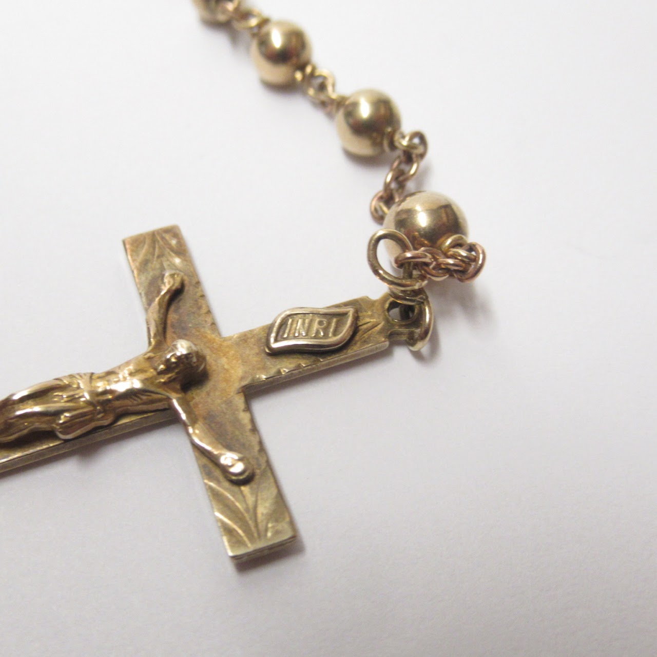 10K Gold Rosary Beads