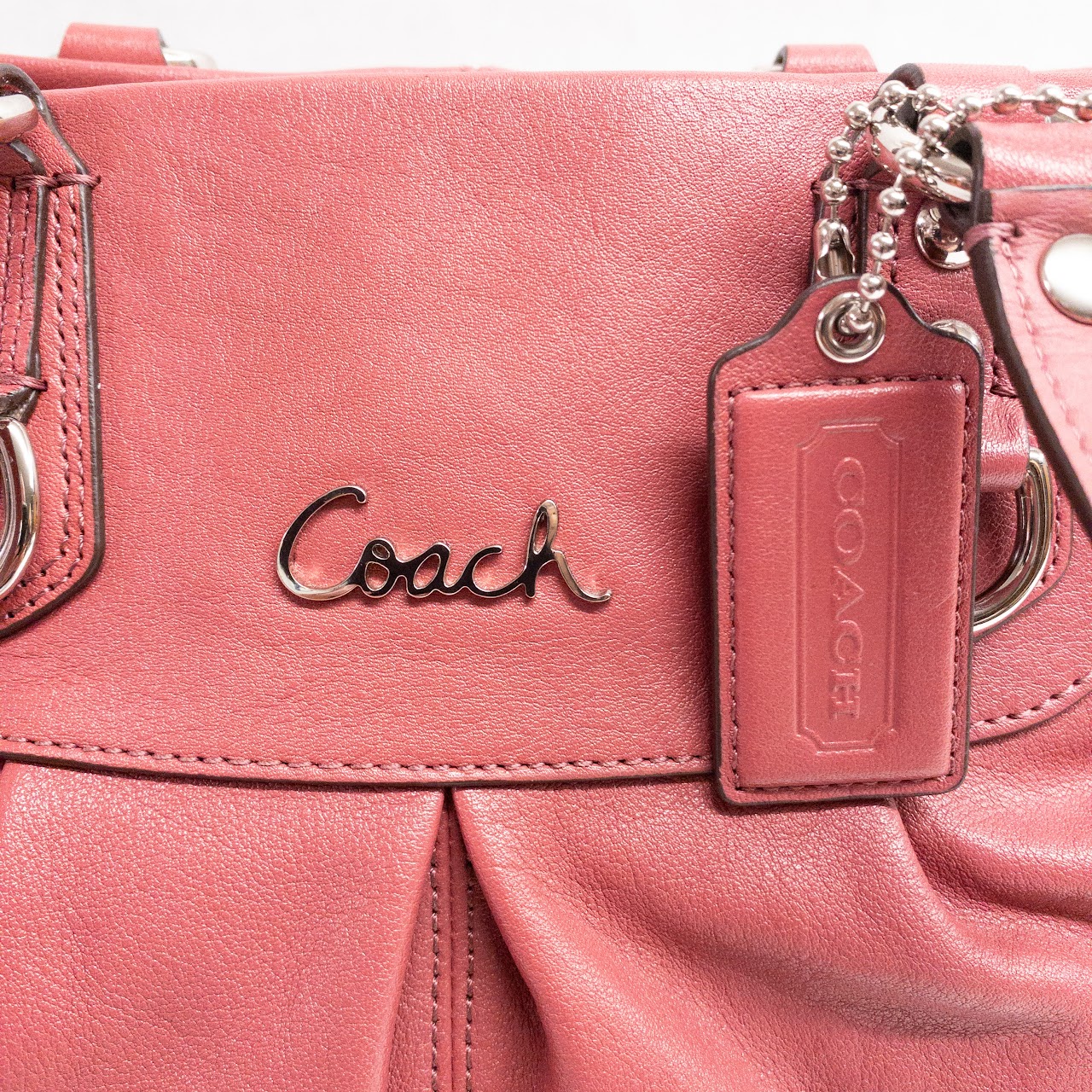 Coach Dark Pink Ashley Tote Bag