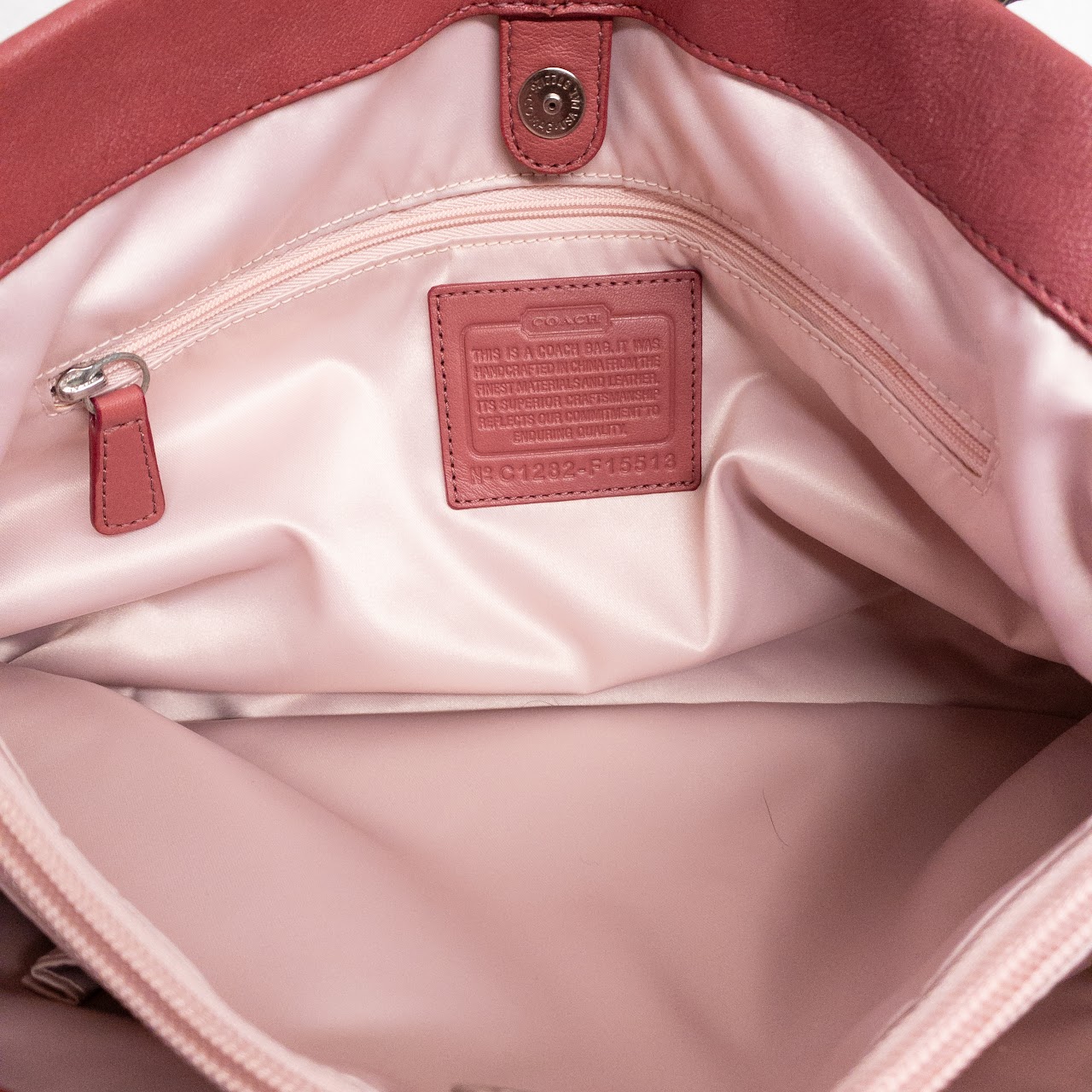 Coach Dark Pink Ashley Tote Bag