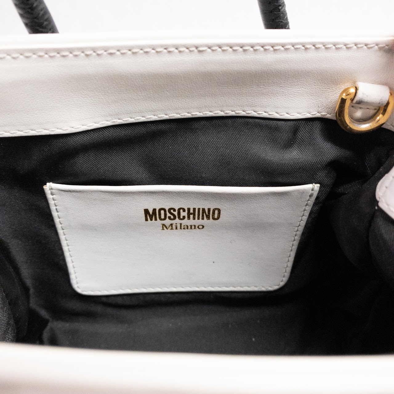 Moschino Micro Tote Crossbody Bag