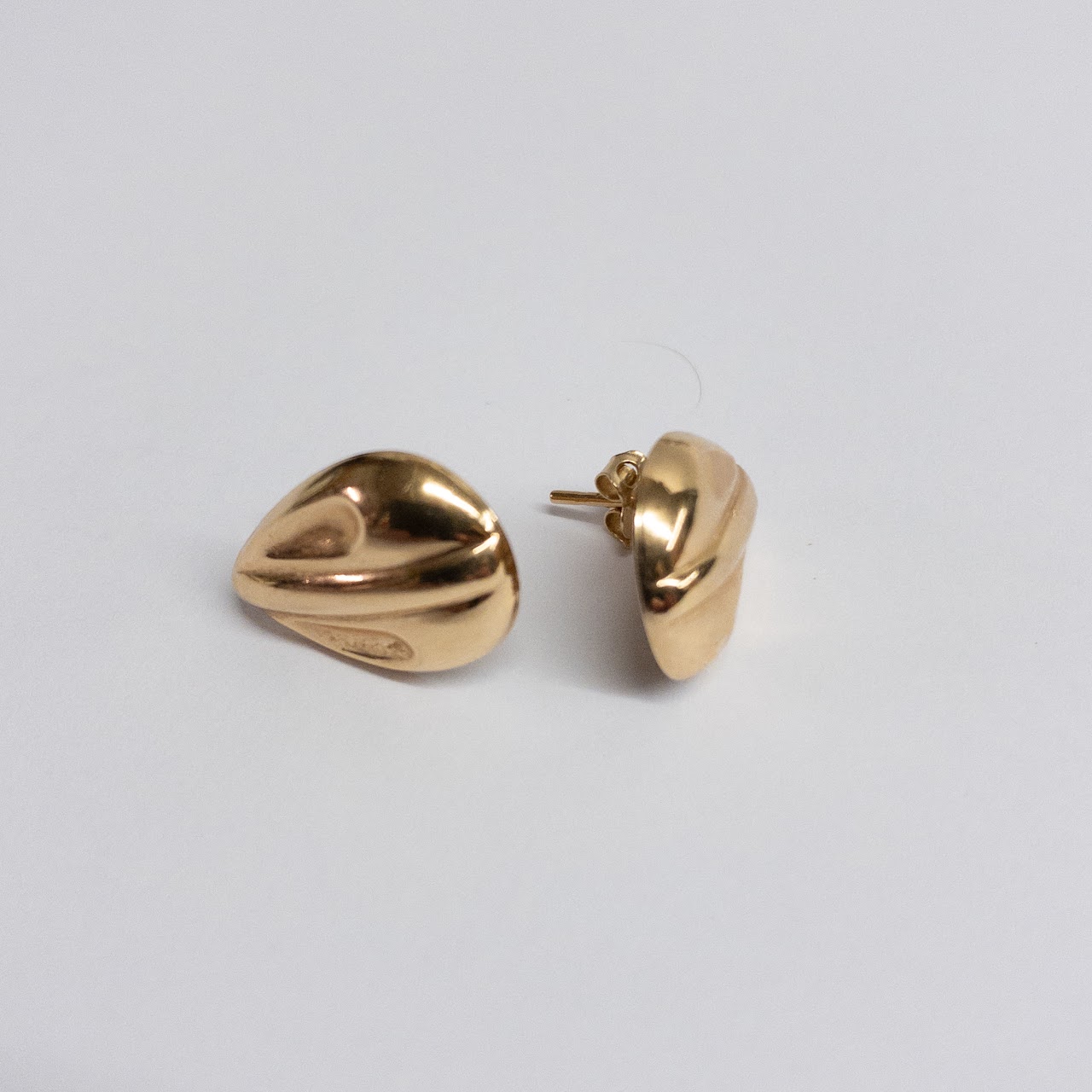 14K Gold Teardrop Earrings