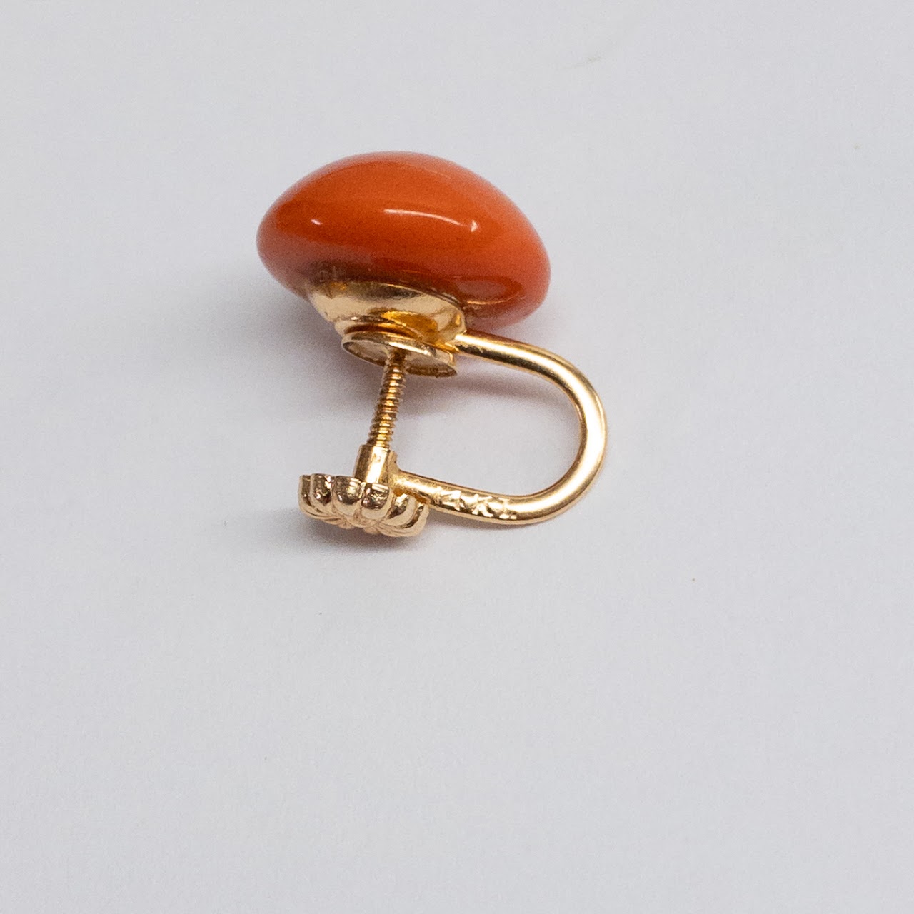 14K Gold and Coral Earrings