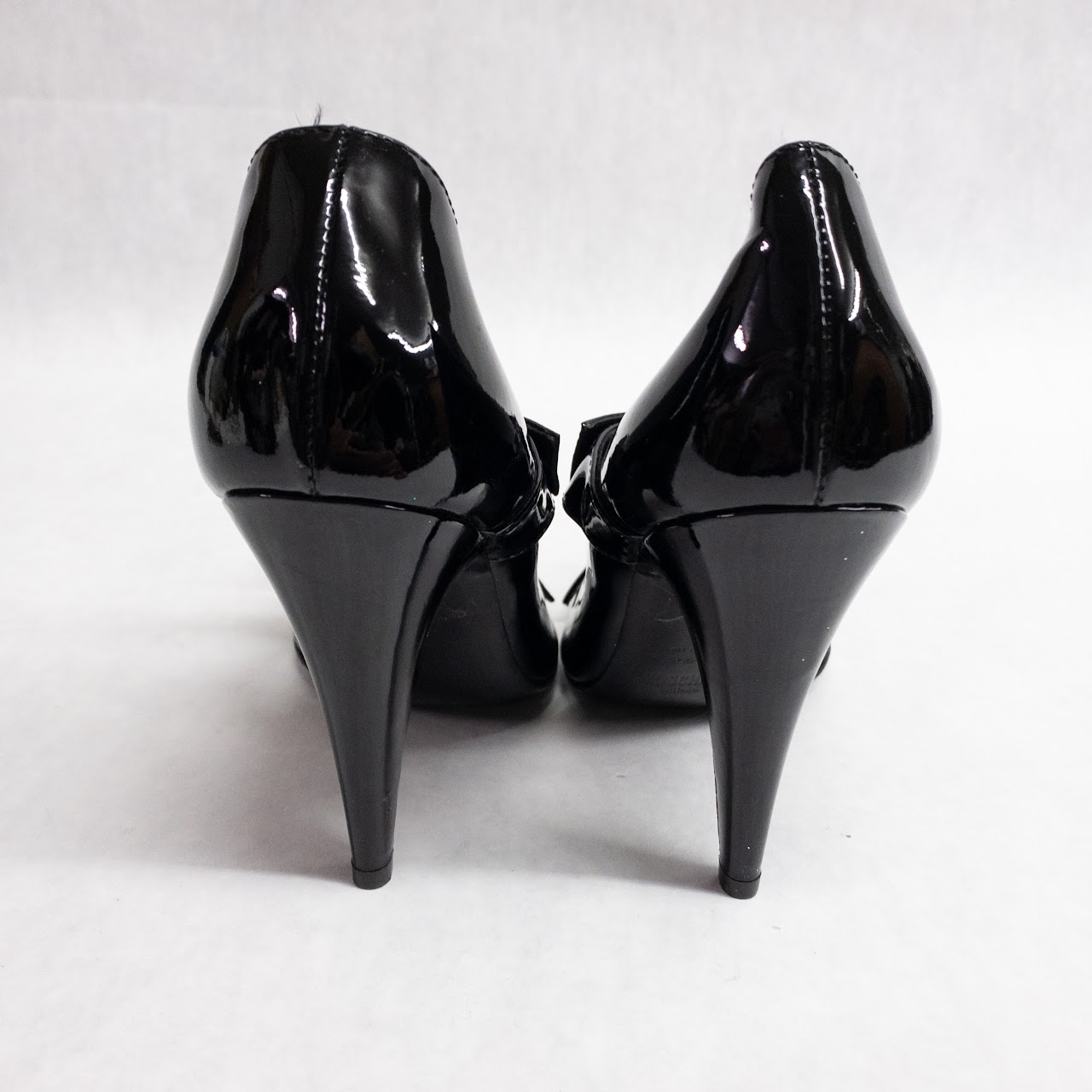 Moschino Black Patent Leather Pumps