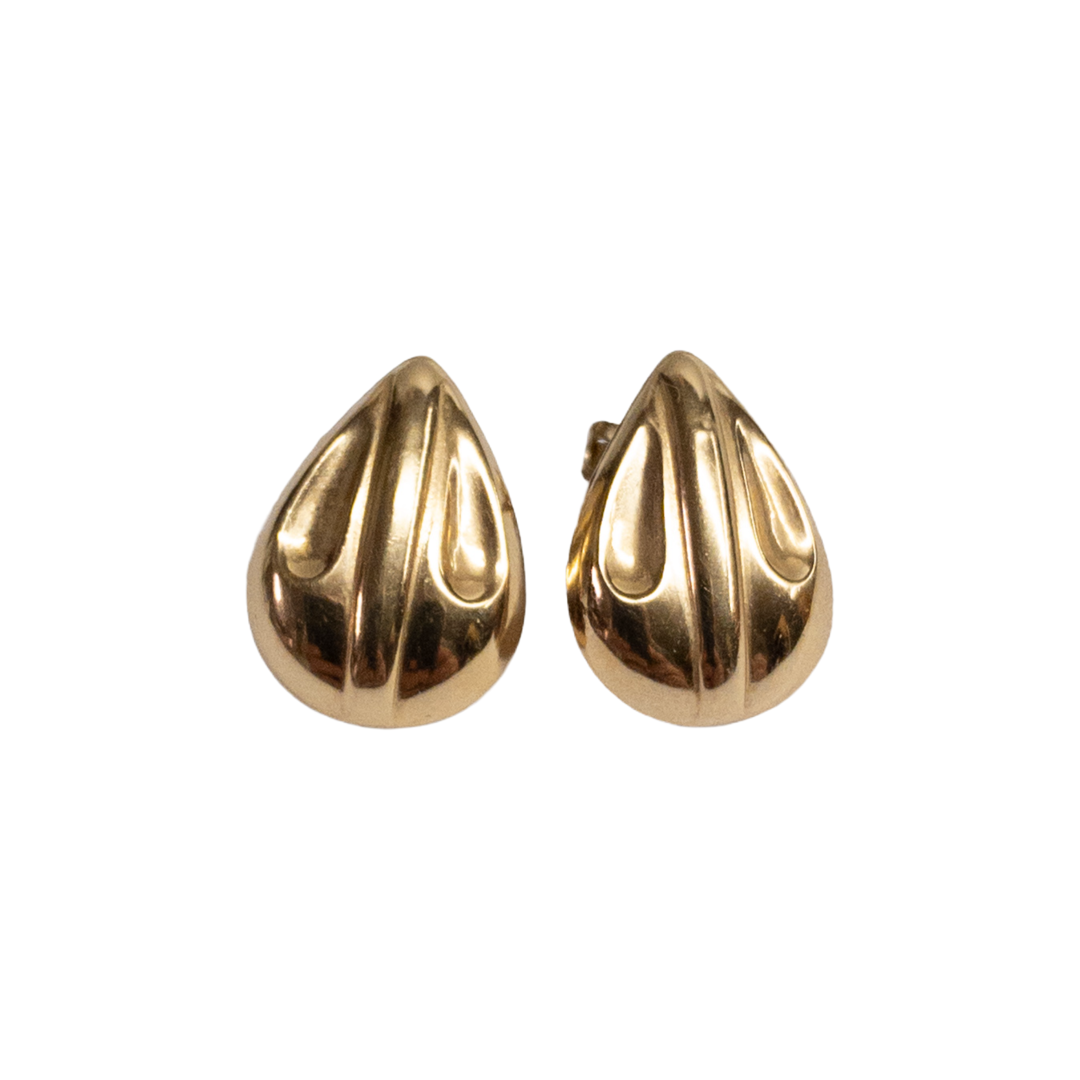 14K Gold Teardrop Earrings