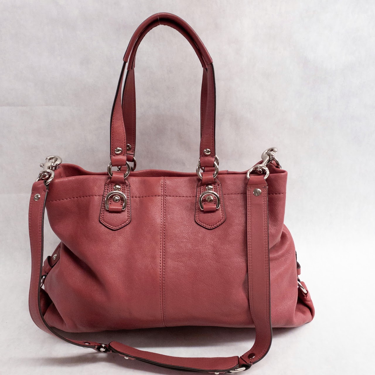 Coach Dark Pink Ashley Tote Bag