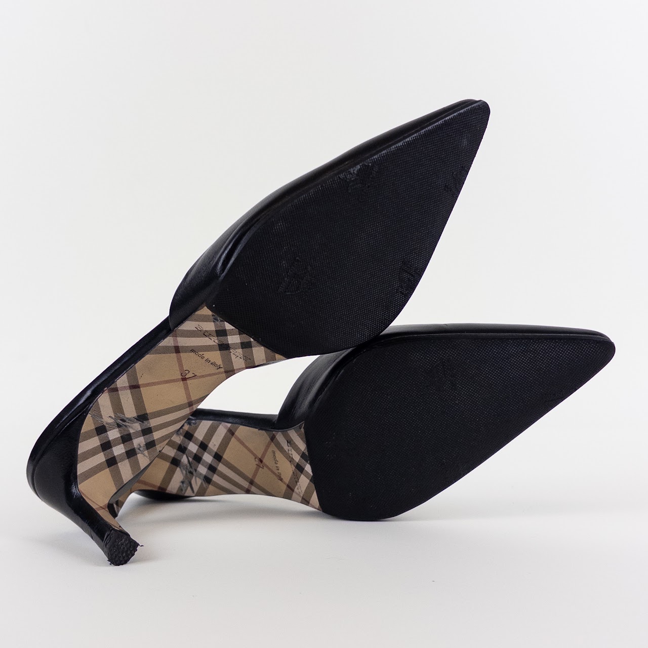 Burberry Pointed leather Mules