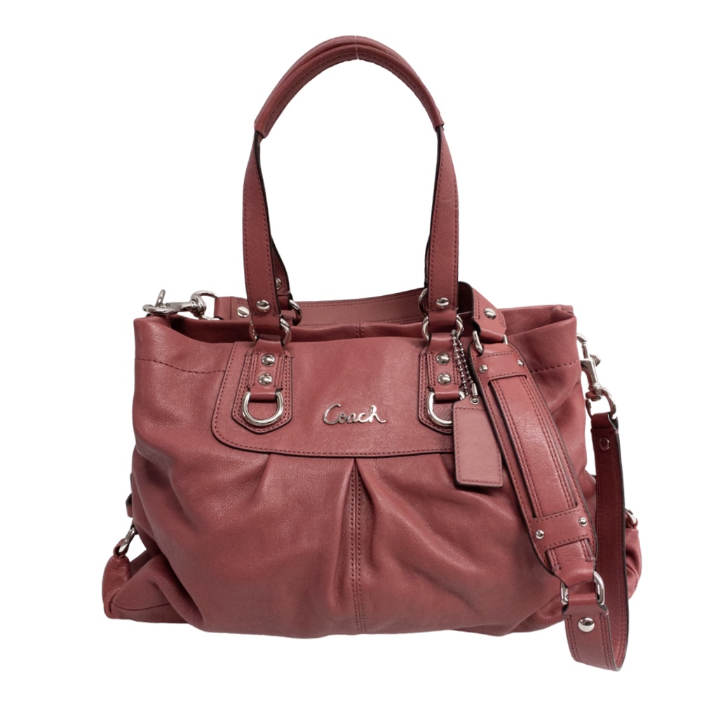 Coach Dark Pink Ashley Tote Bag