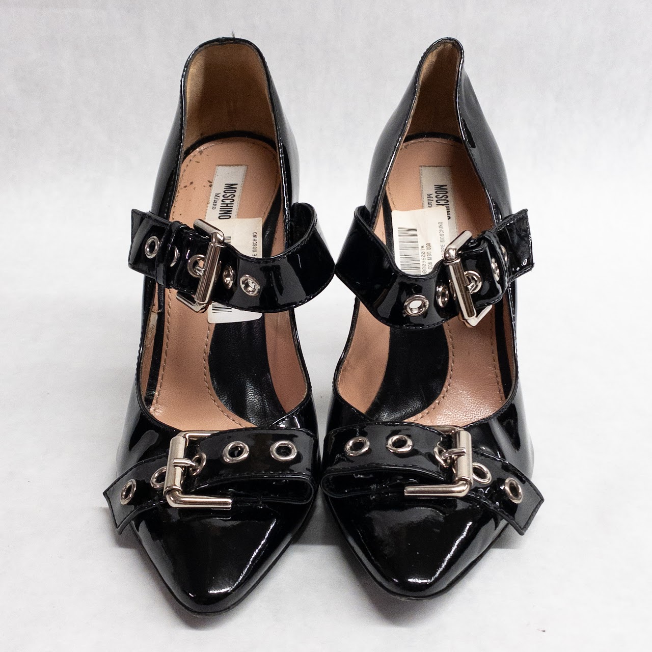 Moschino Black Patent Leather Pumps