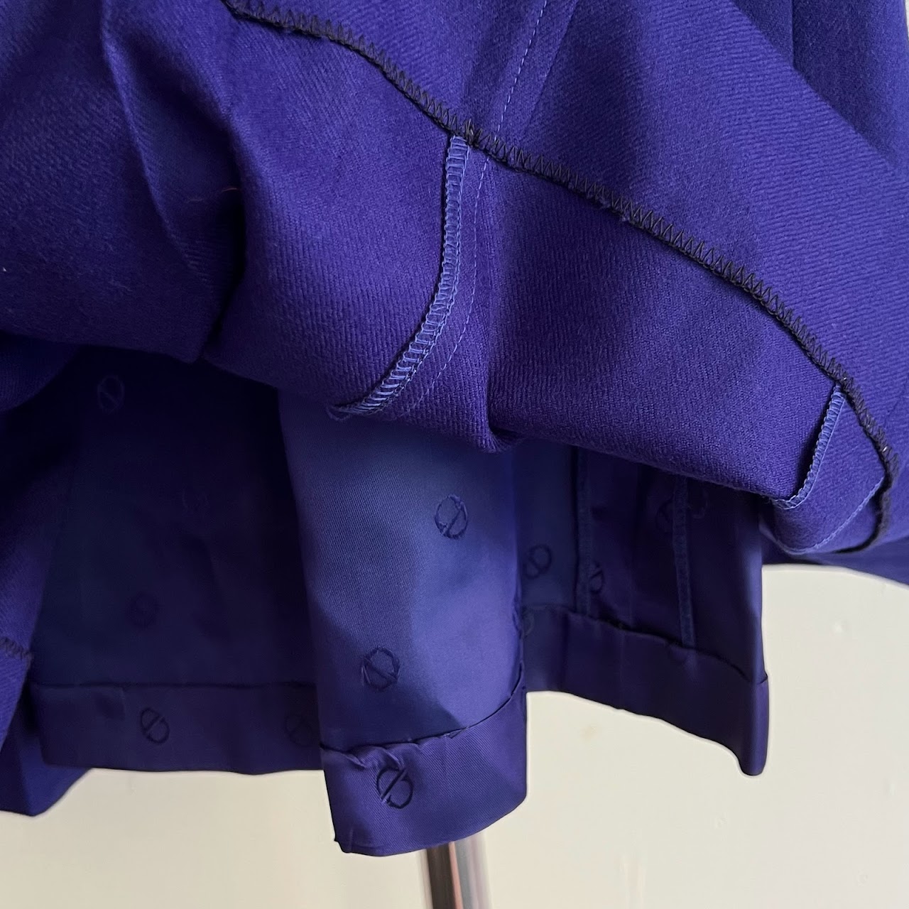 Christian Dior Sportswear Vintage Purple Wool Skirt