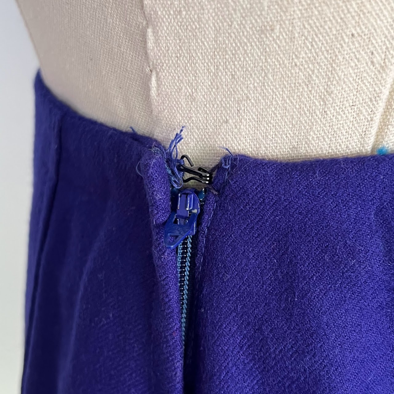 Christian Dior Sportswear Vintage Purple Wool Skirt