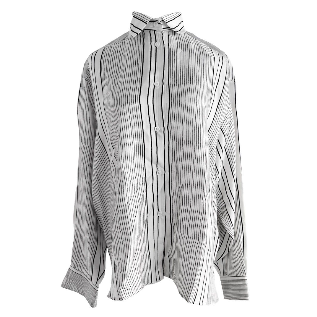 Paul Smith NEW Striped Silk Blouse