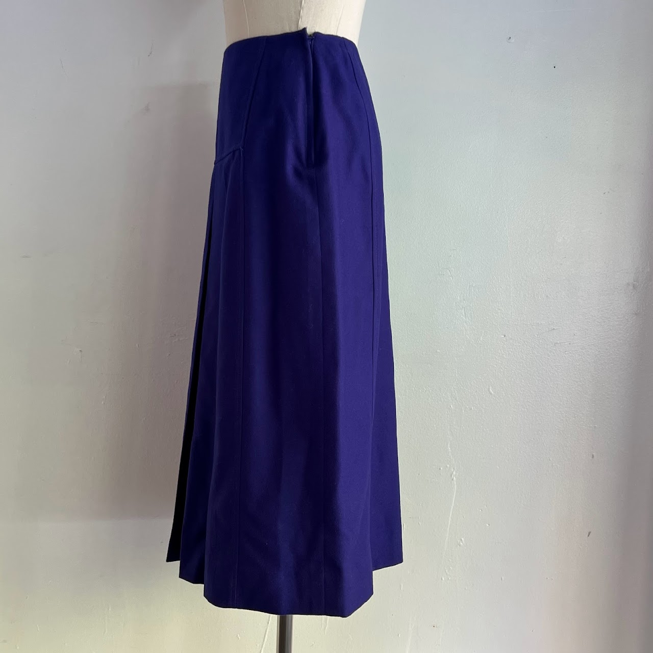 Christian Dior Sportswear Vintage Purple Wool Skirt