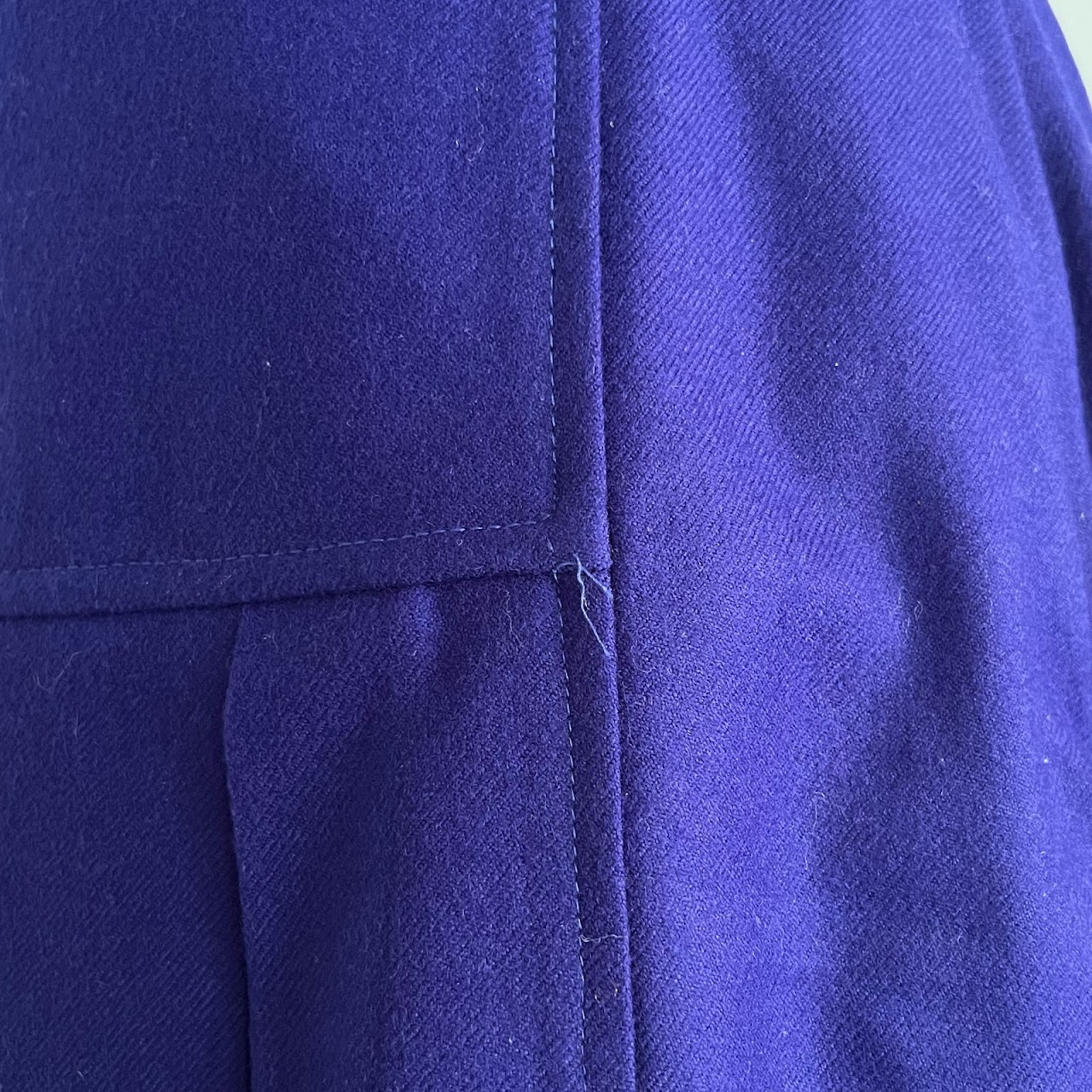 Christian Dior Sportswear Vintage Purple Wool Skirt