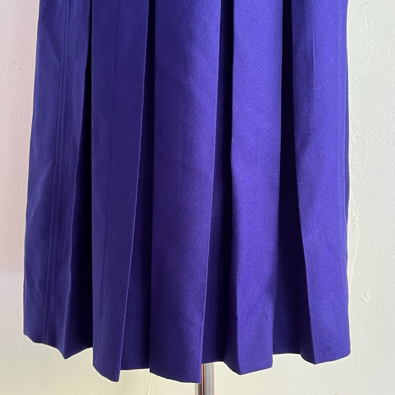 Christian Dior Sportswear Vintage Purple Wool Skirt