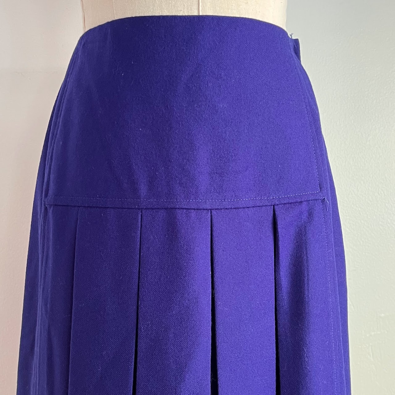 Christian Dior Sportswear Vintage Purple Wool Skirt