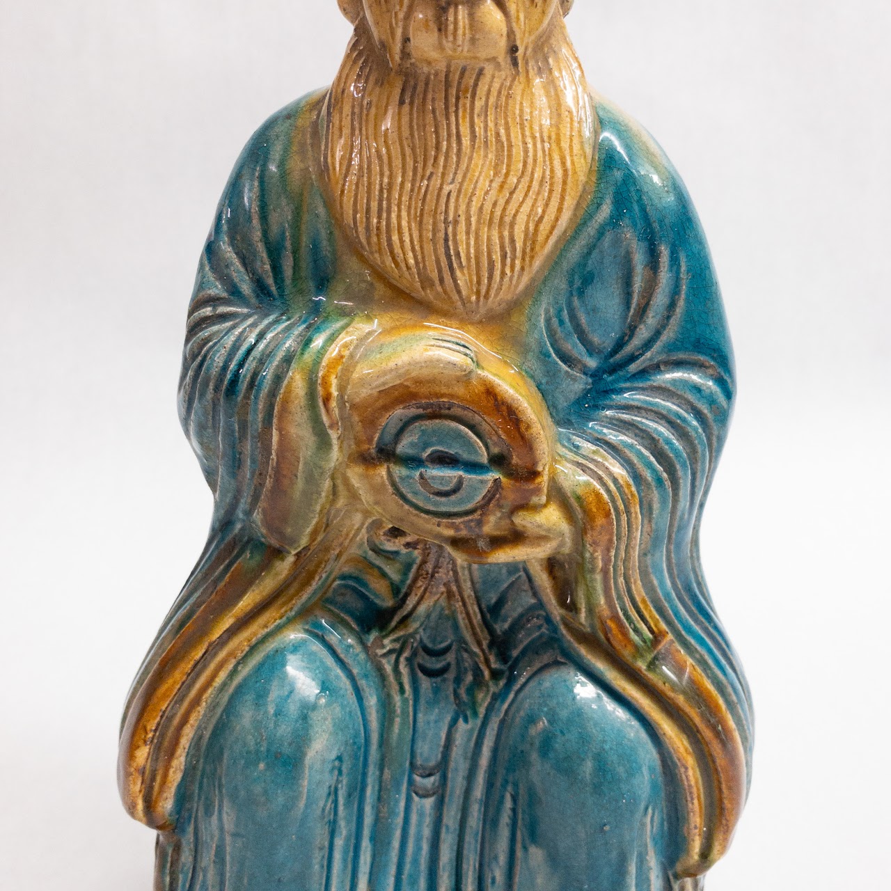 Vintage Ceramic Confucius Statue