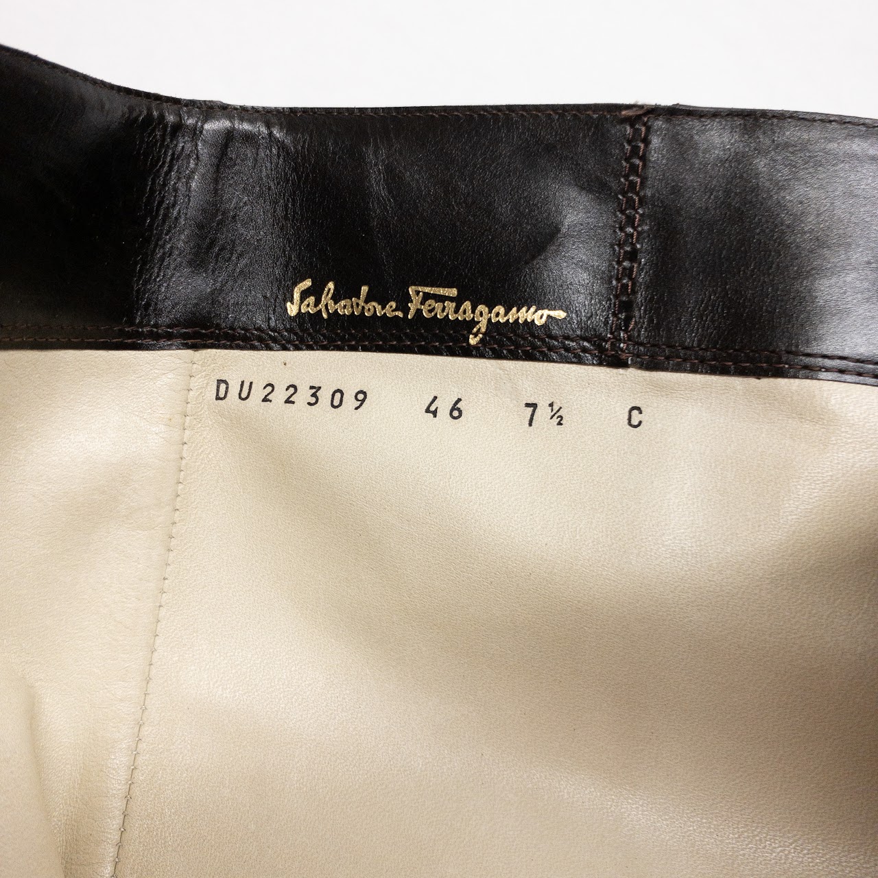 Salvatore Ferragamo Leather Riding Boots