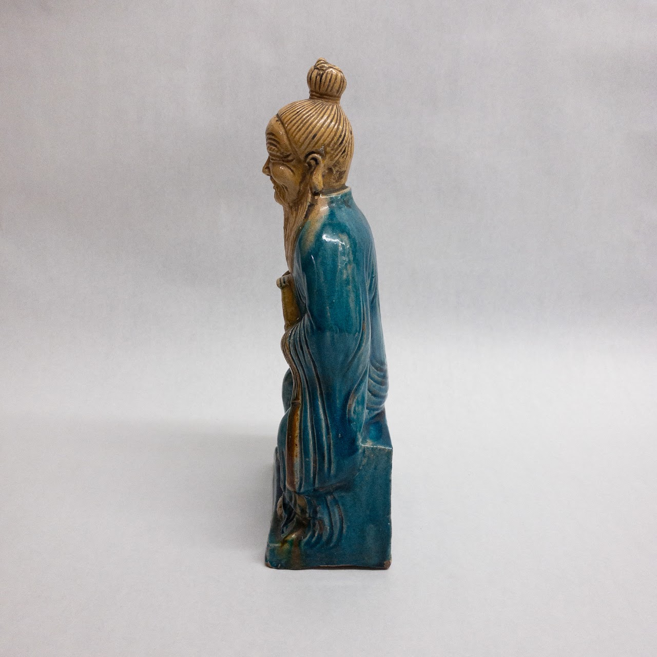 Vintage Ceramic Confucius Statue