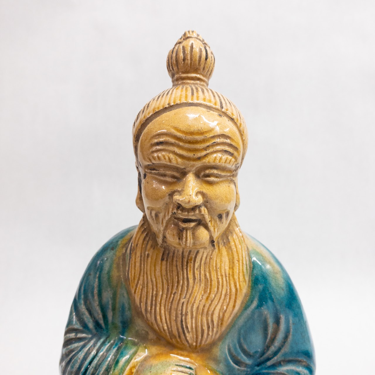 Vintage Ceramic Confucius Statue