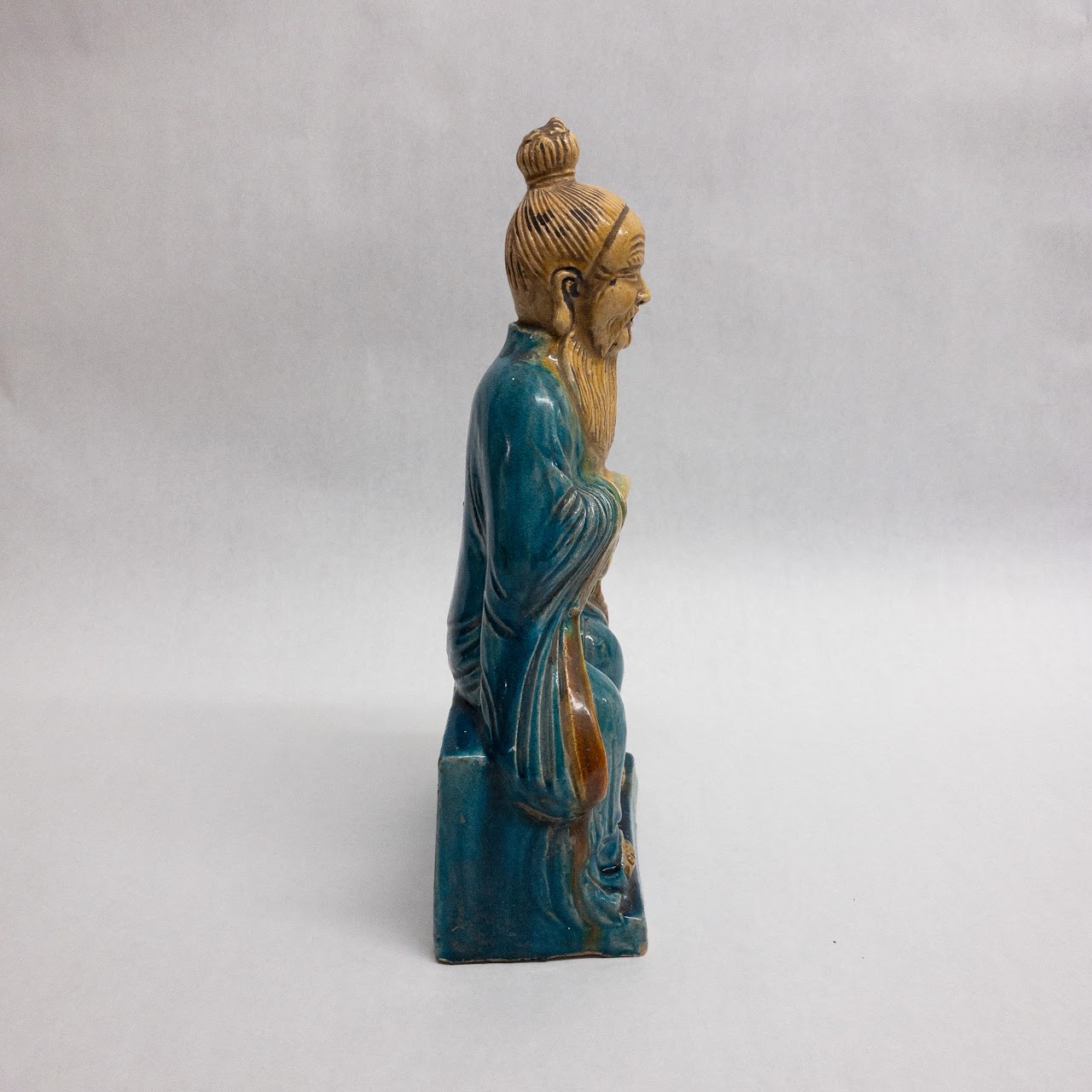 Vintage Ceramic Confucius Statue