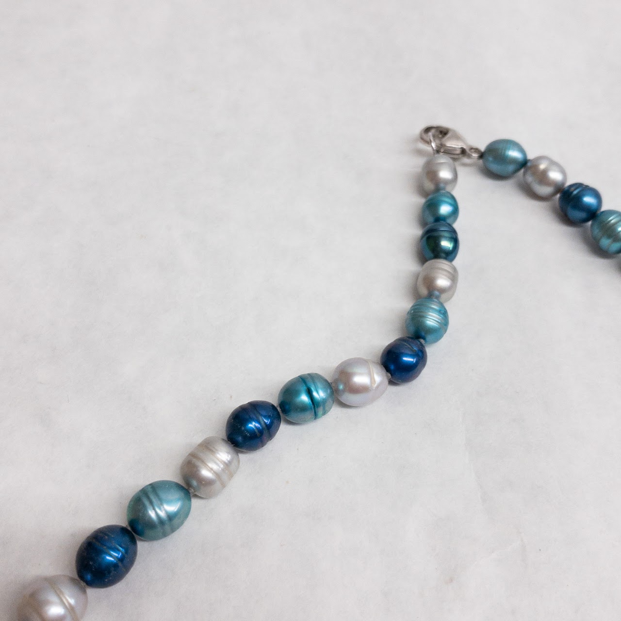 Honora Sterling Silver Blue & White Pearl Strand