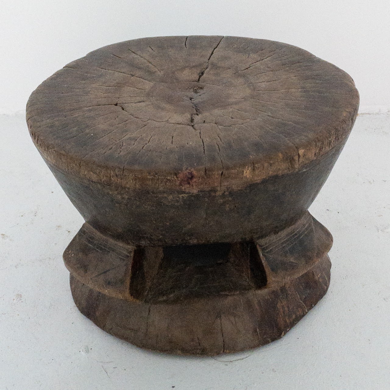 African Small Carved Stool