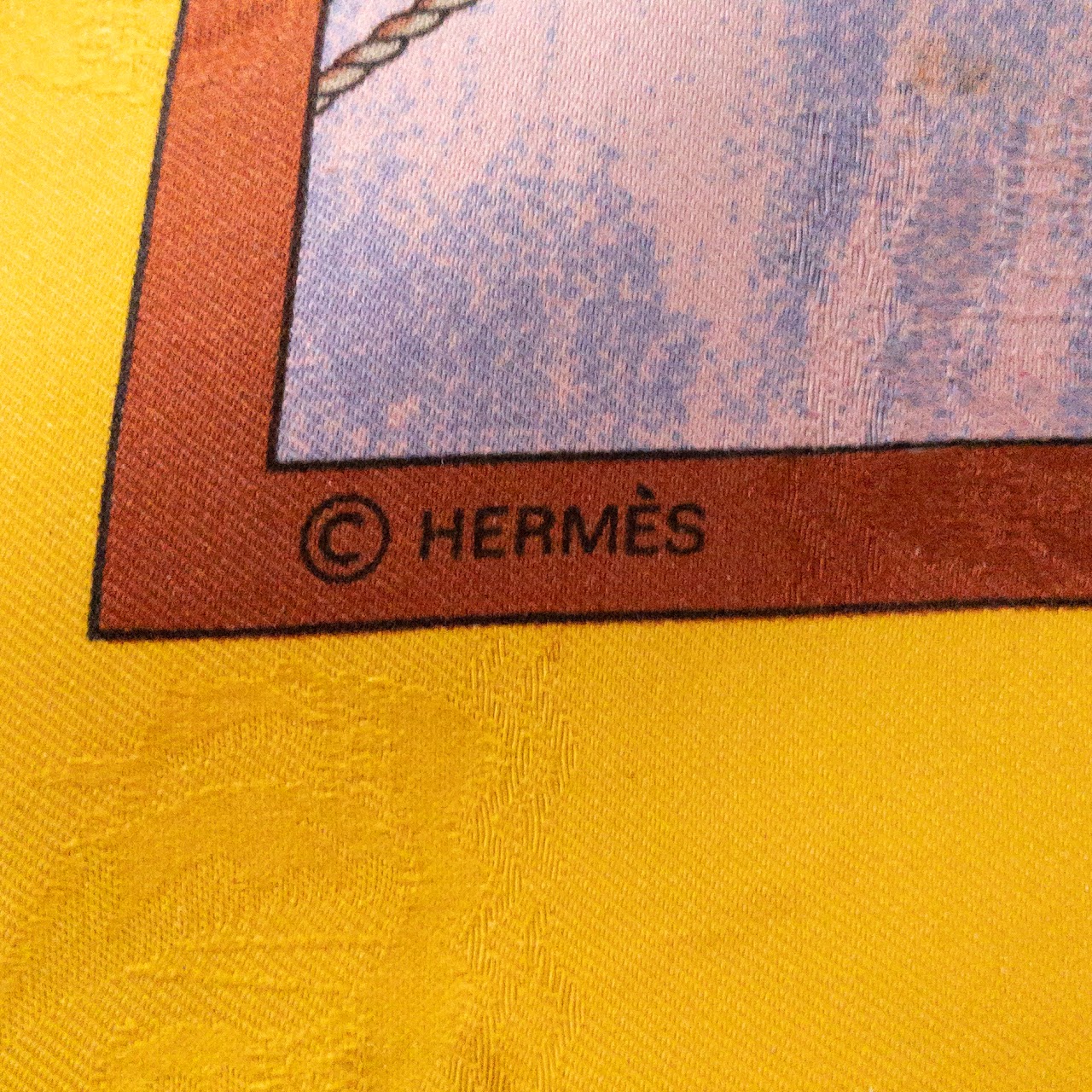 Hermès Silk Christophe Colomb 90 Scarf