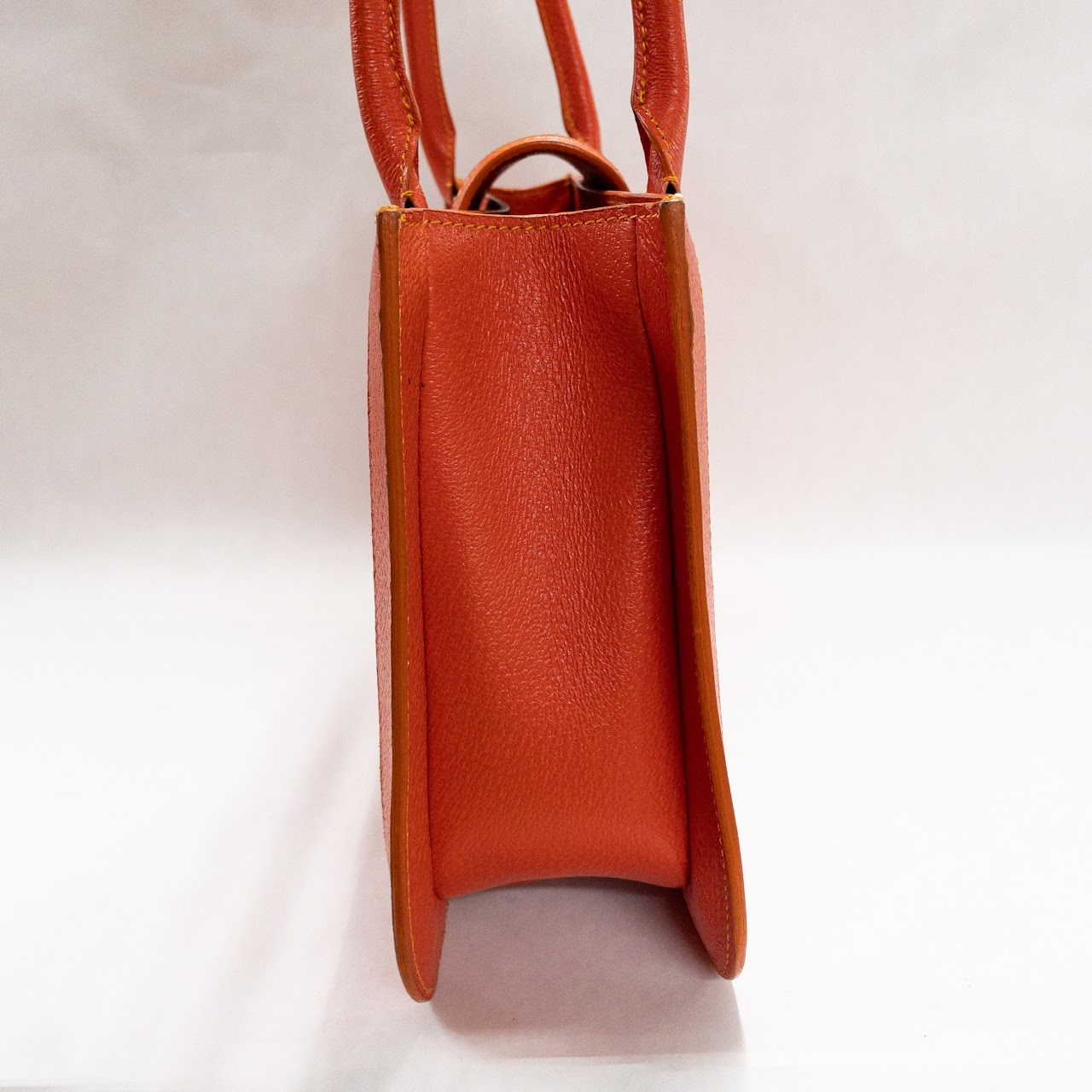 Lambertson Truex Orange Leather Handbag