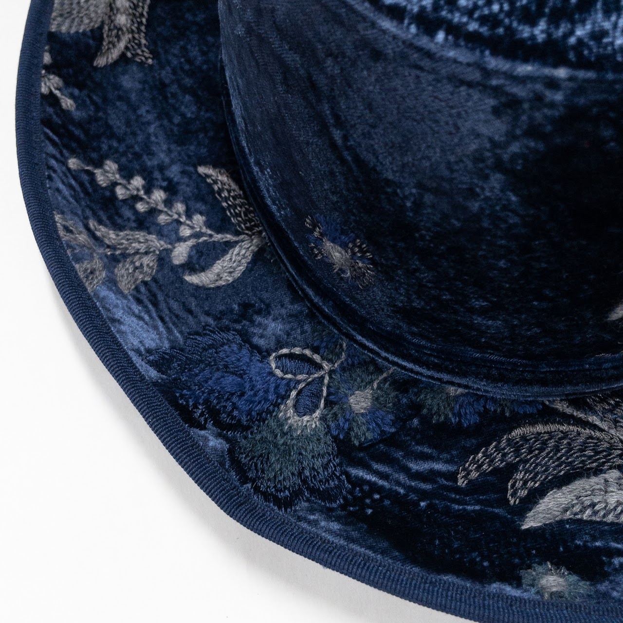 Giorgio Armani Embroidered Floral Hat