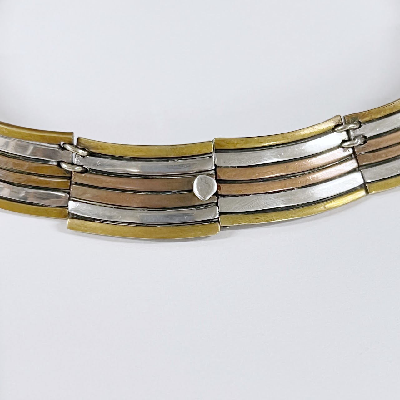 Taxco Sterling Silver Mixed Metals Choker