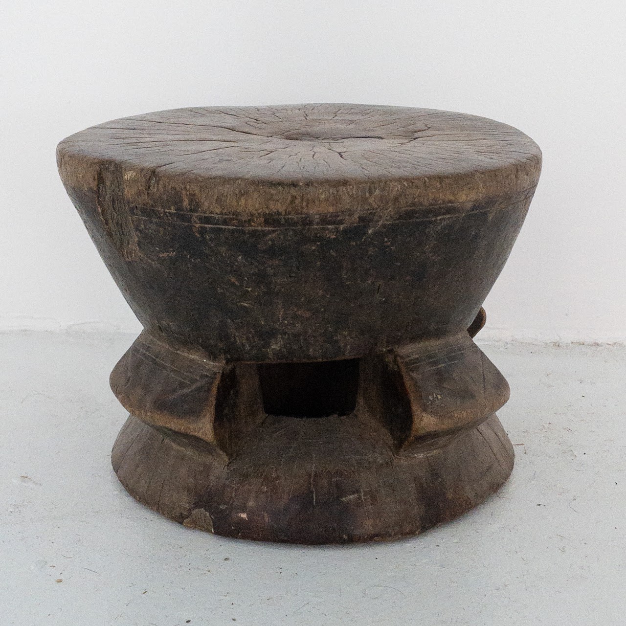 African Small Carved Stool