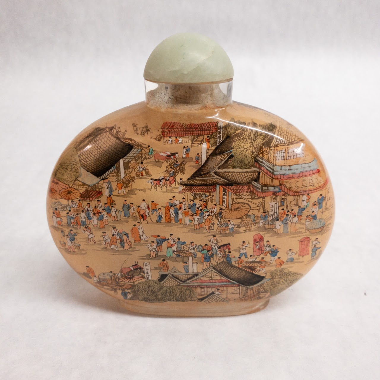 Chinese Reverse Painted Large Snuff Bottle