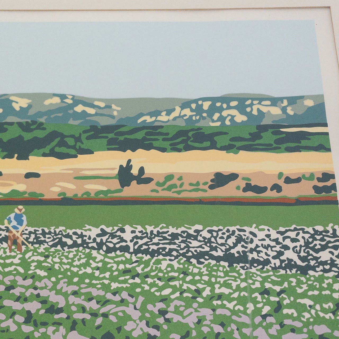 Steven R. Miller Signed 'California Flower Fields' Lithograph