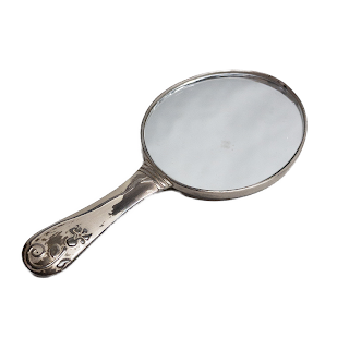 Sterling Silver  Purse Mirror
